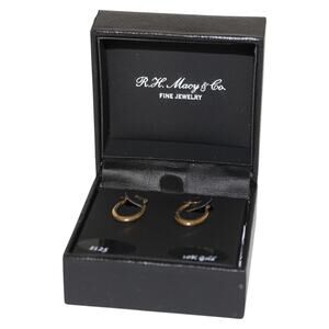 R.H. Macy's & Co. 10k Solid Gold Mini Hoops NWT